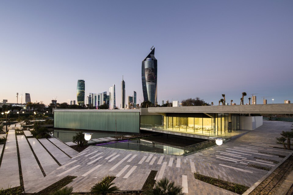 Subterranean museum pavilion in Al Shaheed Park