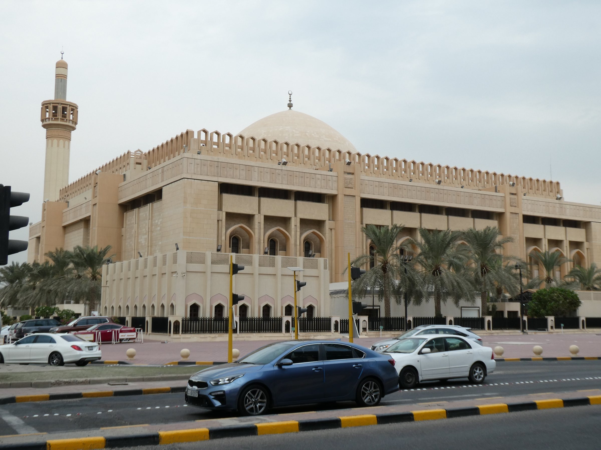 Grand Mosque of Kuwait with its dome and minaret