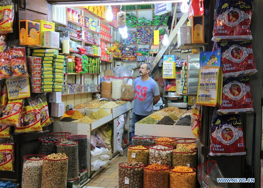 Spice and provisions shop in Souq Al-Mubarakiya